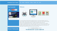 Desktop Screenshot of broadcastclockcreator.com
