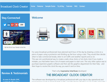 Tablet Screenshot of broadcastclockcreator.com